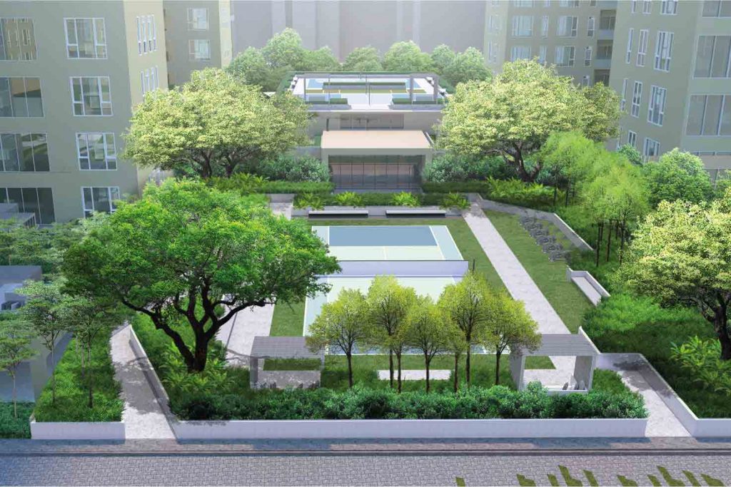 Flats in New Alipore: sports pavilion